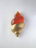 Vintage Christian Dior Parfums Convertible Shell Brooch Pendant (large)